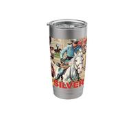 The Lone Ranger Silver Rides Collage Stainless Steel Insulated Tumbler