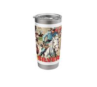 The Lone Ranger Silver Rides Collage Stainless Steel Insulated Tumbler