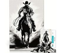 The Lone Rider Jigsaw Puzzles for Adults1000 Pieces Boost Memory Soothing Fun Premium Cut Thoughtful Gift (50x75cm)