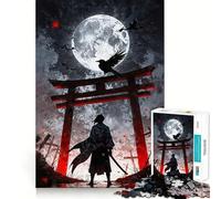 The Lone Samurai with Crow 1000 Piece Jigsaws for Teenagers Puzzle Brain Workout Toy Calm Escape Art Assembly Thoughtful Gift (50x75cm)