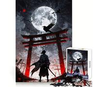 The Lone Samurai with Crow 1000 Piece Jigsaws for Teenagers Puzzle Brain Workout Toy Calm Escape Art Assembly Thoughtful Gift (38x52cm)