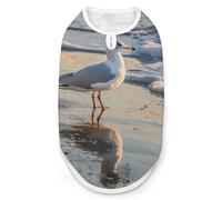 The Lone Seagulls Print Pet Clothes T Shirt Pets Clothing Vests Tee Tops Dogs Costume Coat For Dog Cat M