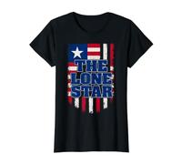 The Lone Star Liberia Distressed Flag Patriotic Independence Value Graphic T-Shirt