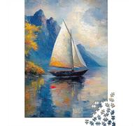 The Lonely Sailing Ship 1000 Piece Jigsaw, 38x26cm/1000pcs