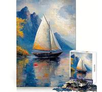 The Lonely Sailing Ship Puzzles for Teenagers 1000 Pieces Think Smart Toy Soothing Play Smooth Cut Amazing Present (50x75cm)