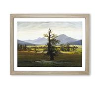 The Lonely Tree By Caspar David Friedrich Classic Painting Framed Print | A2 Oak Framed Wall Art | Ready to Hang | Classic Floral Picture | Living Room Bedroom Lounge Office