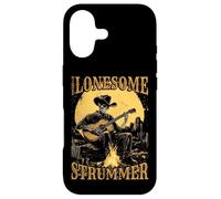 The Lonesome Strummer Acoustic Guitar Playing Skeleton Case for iPhone 17