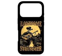The Lonesome Strummer Acoustic Guitar Playing Skeleton Case for iPhone 17 Pro