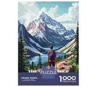 The Long Range Traverse Canada Poster Jigsaw Puzzle 1000 Pieces, Landmark Urban View, 1000 Pieces for Adults, Family Night Game for Families, Mindful Activity, 52x38cm/1000pcs