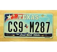 The Long Star State Texas License Plate Auto #691 6x12 inches License Plate Sign