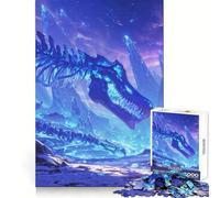 The Long-Vanished Frost Dragon 1000 Pieces Puzzles for Teenagers Boost Recall Relaxing Fun Accurate Edge Thoughtful Gift (38x52cm)