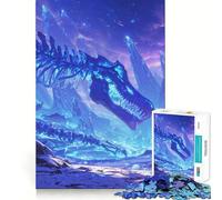 The Long-Vanished Frost Dragon Teenagers 1000 Piece Jigsaw Puzzle Think Smart Toy Bonding Time Smooth Cut Santa Wish List (50x75cm)