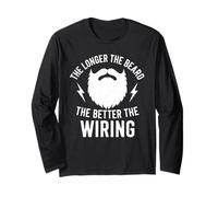The Longer The Beard The Better The Wiring Electrician Long Sleeve T-Shirt