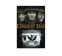 The Longest Day Classic War Movie Poster (3) Poster Print Art Wall Painting Canvas Posters Modern Bedroom Decor 16x24inch(40x60cm)