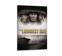 The Longest Day Classic War Movie Poster (6) Picture Print Wall Art Poster Painting Canvas Posters Artworks Room Aesthetic 12x18inch(30x45cm)
