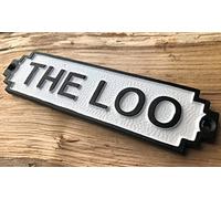 The Loo Sign Iron Toilet Door Plaque Lavatory Shabby Chic Antique Retro Style