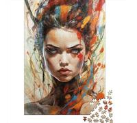 The Look AKA FAFO 1000 Piece Jigsaw Puzzle, 38x26cm/1000pcs, for Adults, White Cardboard Pieces, Screen-Free Leisure And Time at Home