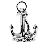 The Look Ceramic Chrome/Silver Anchor Ornament