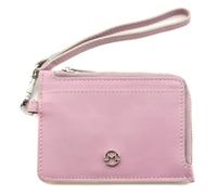 The Looplet Wrist Purse by Mala Leather- Genuine Leather Small Wallet with Detachable Strap, RFID Protection, Card Slots, ID Window & Coin Pocket (Rose)