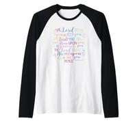 The Lord Bless and Keep You - Numbers 6:24 Bible Verse Gift Raglan Baseball Tee