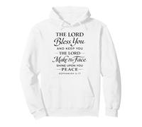The Lord Bless You And Keep You Bible Verse Script Zephaniah Pullover Hoodie