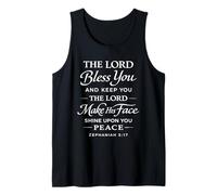 The Lord Bless You and Keep You Bible Verse Script Zephaniah Tank Top