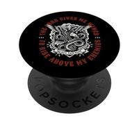 The Lord Gives Me Wings To Rise Above My Enemies Eagle Snake PopSockets Adhesive PopGrip