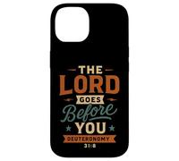 The Lord Goes Before You Deuteronomy 31 8 Vintage Christian Case for iPhone 14