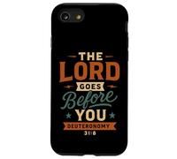 The Lord Goes Before You Deuteronomy 31 8 Vintage Christian Case for iPhone SE (2020) / 7/8