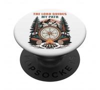 The Lord Guides My Path - Psalm 32:8 Christian Faith Camping PopSockets Adhesive PopGrip