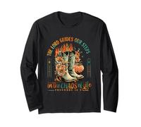 The Lord Guides Our Steps in The Chaos of Life Long Sleeve T-Shirt