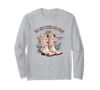 The Lord Guides Our Steps Proverbs 16:9 Bible Verse Gift Long Sleeve T-Shirt