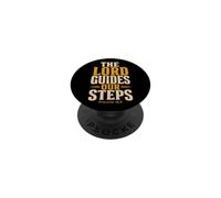 The Lord Guides Our Steps Proverbs 16:9 Bible Verse PopSockets Adhesive PopGrip