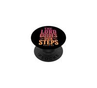 The Lord Guides Our Steps Proverbs 16:9 Bible Verse PopSockets Adhesive PopGrip
