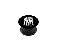 The Lord Guides Our Steps Proverbs 16:9 Bible Verse PopSockets Adhesive PopGrip