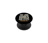 The Lord Guides Our Steps Proverbs 16:9 Bible Verse PopSockets Adhesive PopGrip
