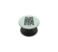 The Lord Guides Our Steps Proverbs 16:9 Bible Verse PopSockets Adhesive PopGrip
