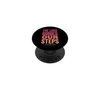 The Lord Guides Our Steps Proverbs 16:9 Bible Verse PopSockets Adhesive PopGrip