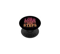 The Lord Guides Our Steps Proverbs 16:9 Bible Verse PopSockets Adhesive PopGrip