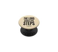 The Lord Guides Our Steps Proverbs 16:9 Bible Verse PopSockets Adhesive PopGrip