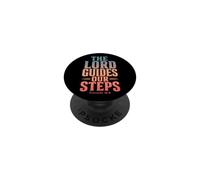The Lord Guides Our Steps Proverbs 16:9 Bible Verse PopSockets Adhesive PopGrip