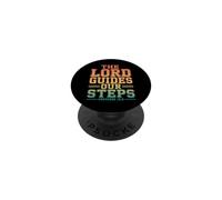 The Lord Guides Our Steps Proverbs 16:9 Bible Verse PopSockets Adhesive PopGrip