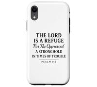 The Lord Is a Refuge Psalm 9:9 Bible Verse Faith Scripture Case for iPhone XR