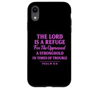 The Lord Is a Refuge Psalm 9:9 Bible Verse Faith Scripture Case for iPhone XR