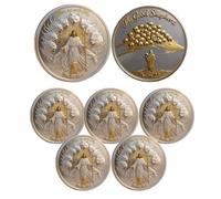 The Lord Is a Warrior-Faith & Victory Commemorative Coin, The Archangel Michael Challenge Coin, Religious Faith Token Collectible, Inspirational Catholic Gifts for Collectors (5Pcs 03#)