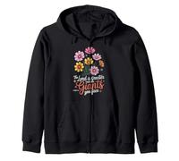 The Lord Is Greater Than Giants Floral Christian Jesus Quote Zip Hoodie