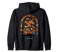 The Lord Is Greater Than The Giants You Face Zip Hoodie