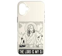 The Lord is my DJ - Funny Jesus God DJ Retro Rave Case for iPhone 16 Plus