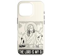 The Lord is my DJ - Funny Jesus God DJ Retro Rave Case for iPhone 16 Pro