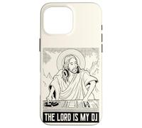 The Lord is my DJ - Funny Jesus God DJ Retro Rave Case for iPhone 16 Pro Max